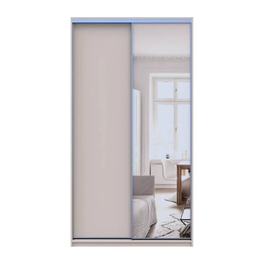 Шкаф-купе Doros Сити Лайт Кашемир 1 ДСП/1 зеркало 120х60х225 (80736335) Днепр - изображение 4