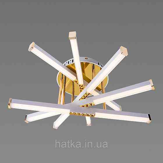 Люстра світлодіодна акрилова Sirius B YH839/5 WT+GD 65W Київ