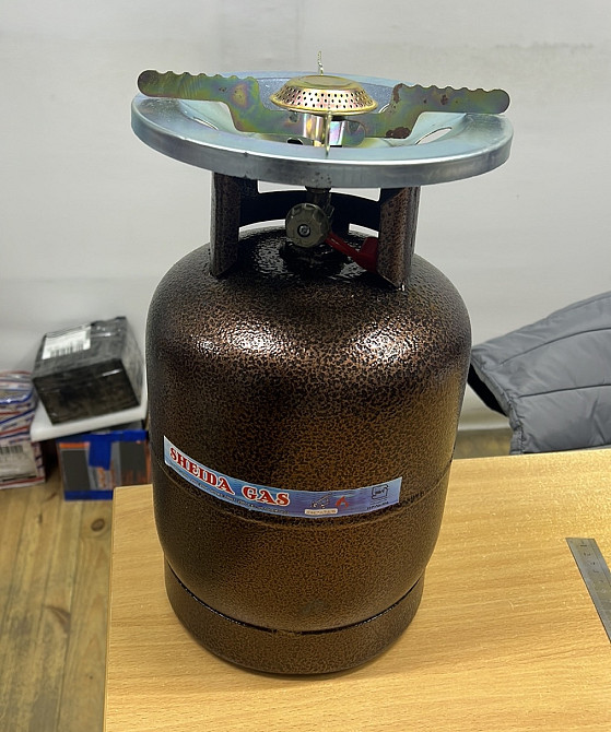 Газовий балон із пальником Sheida Gas Коричневий Вінниця - фото 2