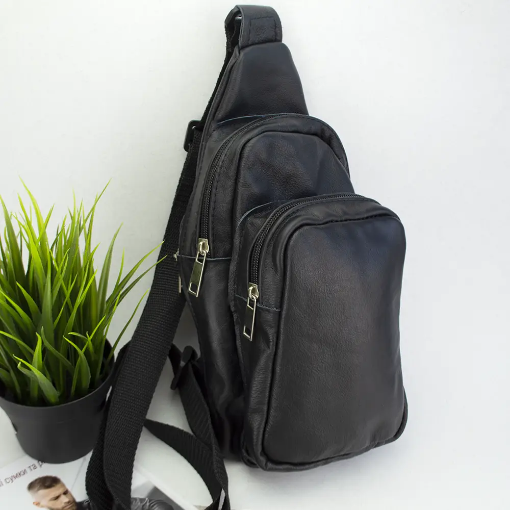 Сумка слинг для мужчин, Сумка кросс-боди гладкая, Сумка кобура наплечная Мужская плечевая слинг QY-27 Львов - изображение 15