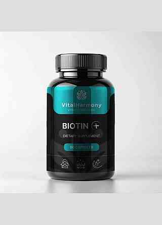 Біотин Плюс Biotin Plus VitalHarmony, 90 капсул Дніпро