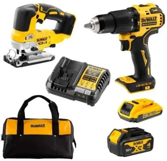 Zestaw COMBO DeWalt DCD709, DCS334 + zasilający ładowarka, 1x4Ah 1x2Ah, Сумка transportowa Київ