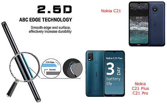 Защитное стекло ArmorGlass для Nokia C21, C21 Plus, C21 Pro – устойчивое к царапинам и ударам Киев