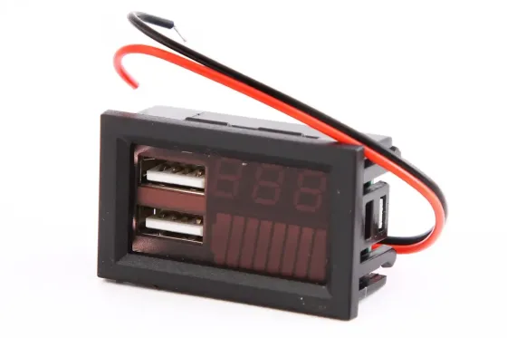 Вольтометр цифрового блоку 0,28 6/12/24В 2USB 3.1А Зоря Вінниця