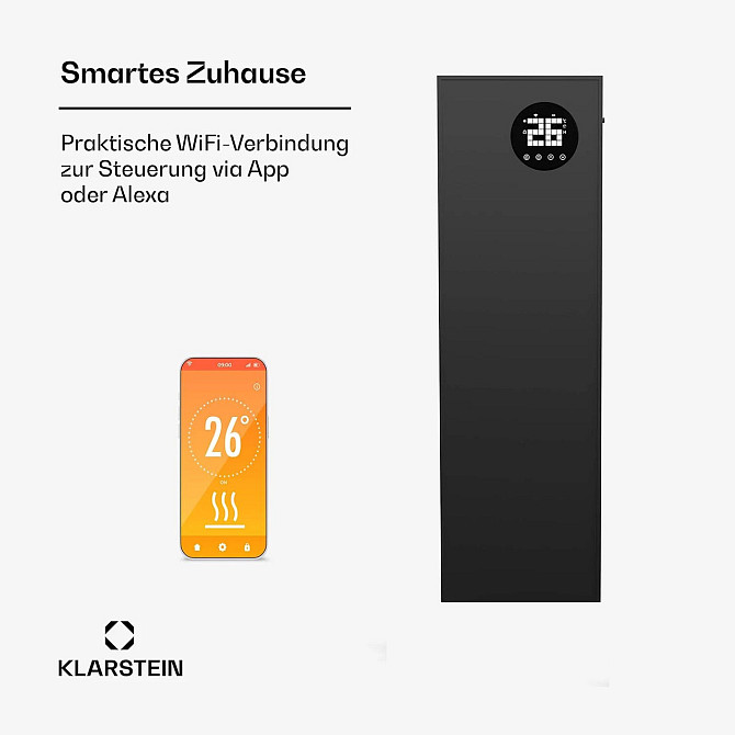 Настенный инфракрасный обогреватель Klarstein Wonderwall Smart Bornholm Германия Днепр - изображение 1