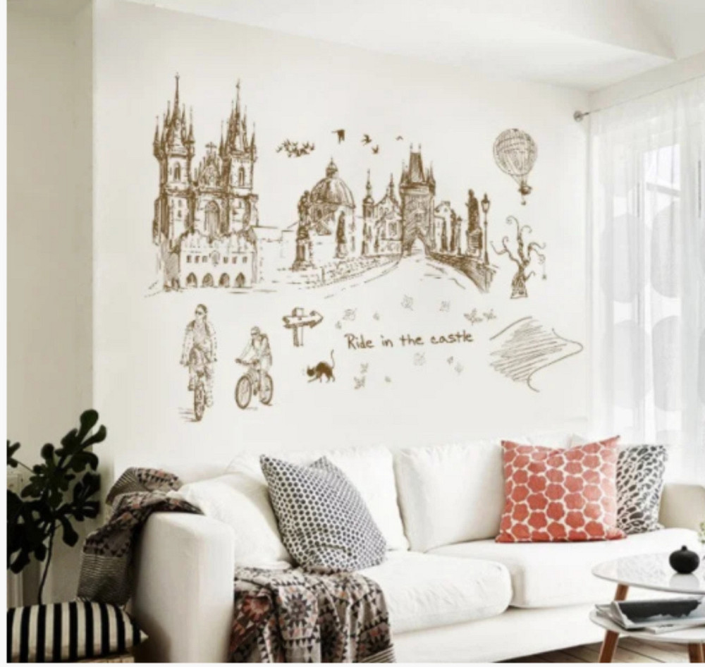 Інтер'єрна наклейка Поїздка до замку Київ - фото 1