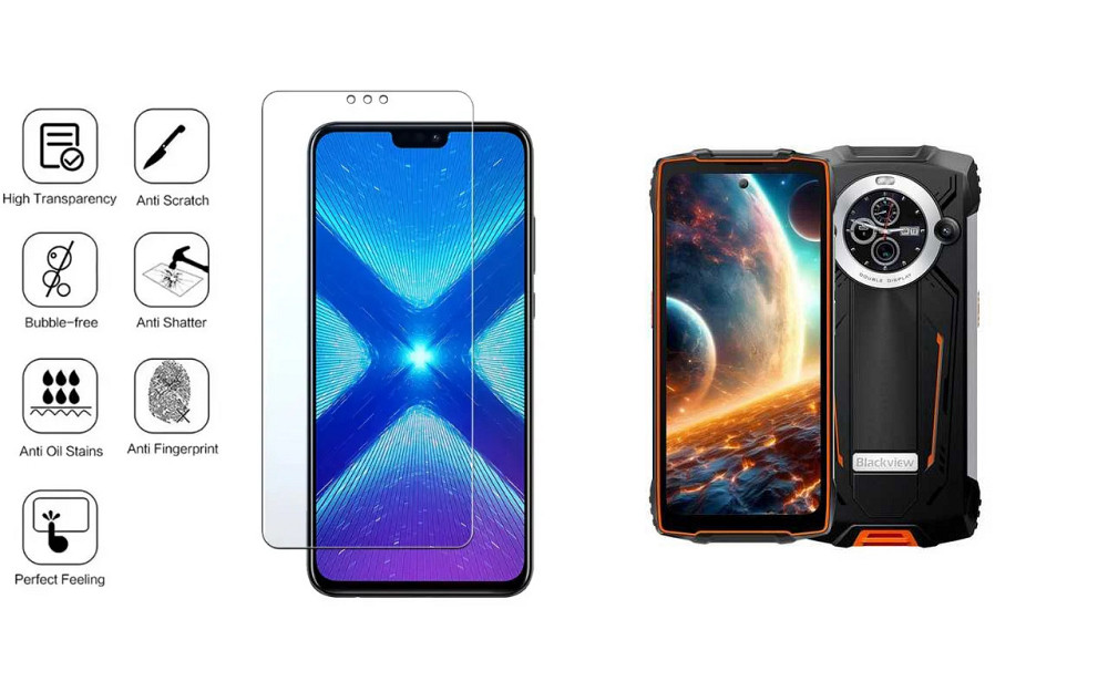 Защитное стекло NeoGlass для Blackview BV8200 – ультрапрозрачное и устойчивое Киев - изображение 4