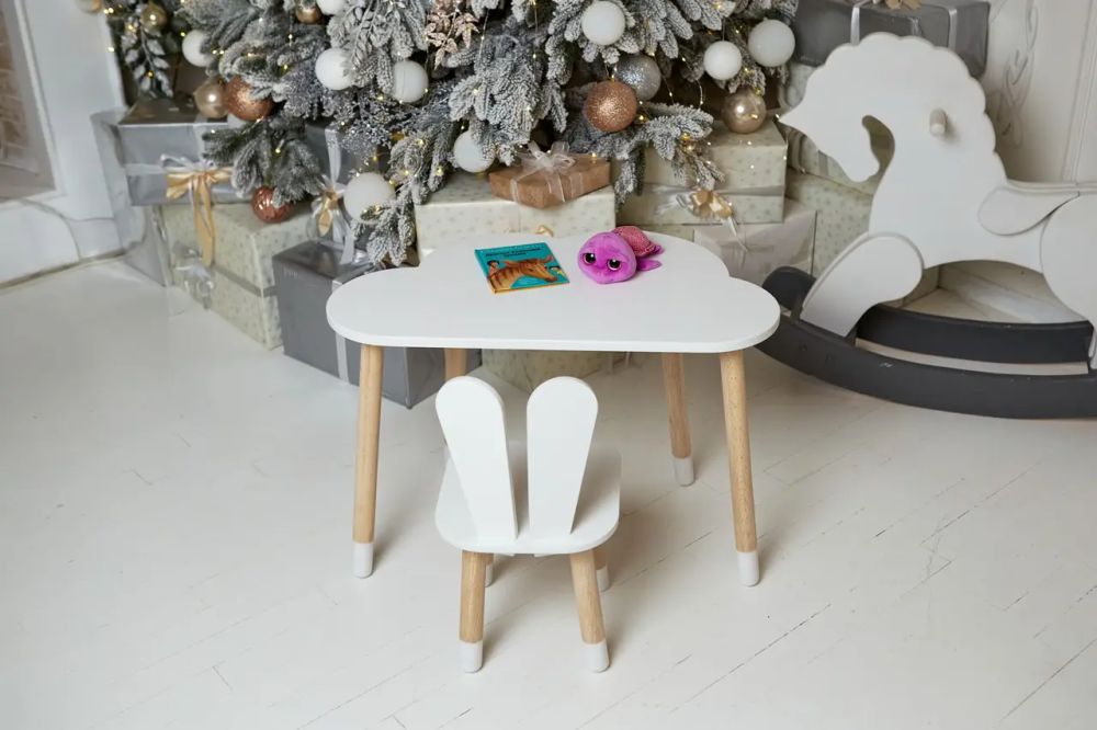 Детский столик Облачко и стульчик Зайчик (Белый) Винница - изображение 11