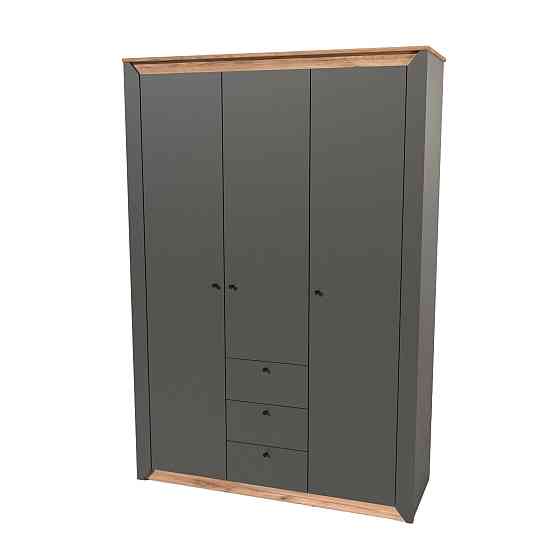 Шафа тридверна Еверест Нордік-1400 Графіт + Дуб крафт золотий (DTM-5538) Львів