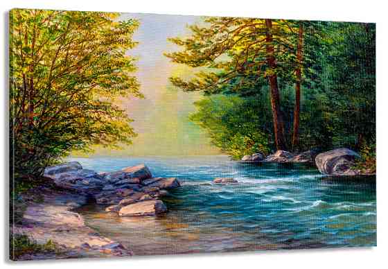 Картина холст в гостиную / спальню Лісова природа    MLP_307 50x100 см Киев