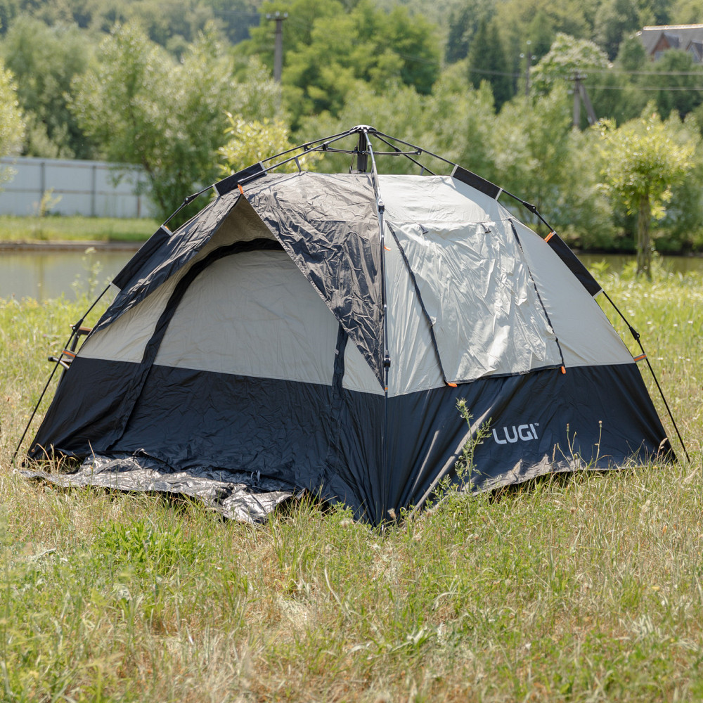 Автоматическая трехместная палатка LU-016B черная Киев - изображение 10