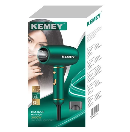 Дорожний фен Kemei Km-8228 з іонізацією Вінниця - фото 4