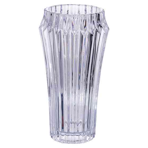 Ваза для квітів зі скла 28.5 (см) декоративна прозора ваза з товстого скла 1.8 (л) HP-19-141-1 Коломия