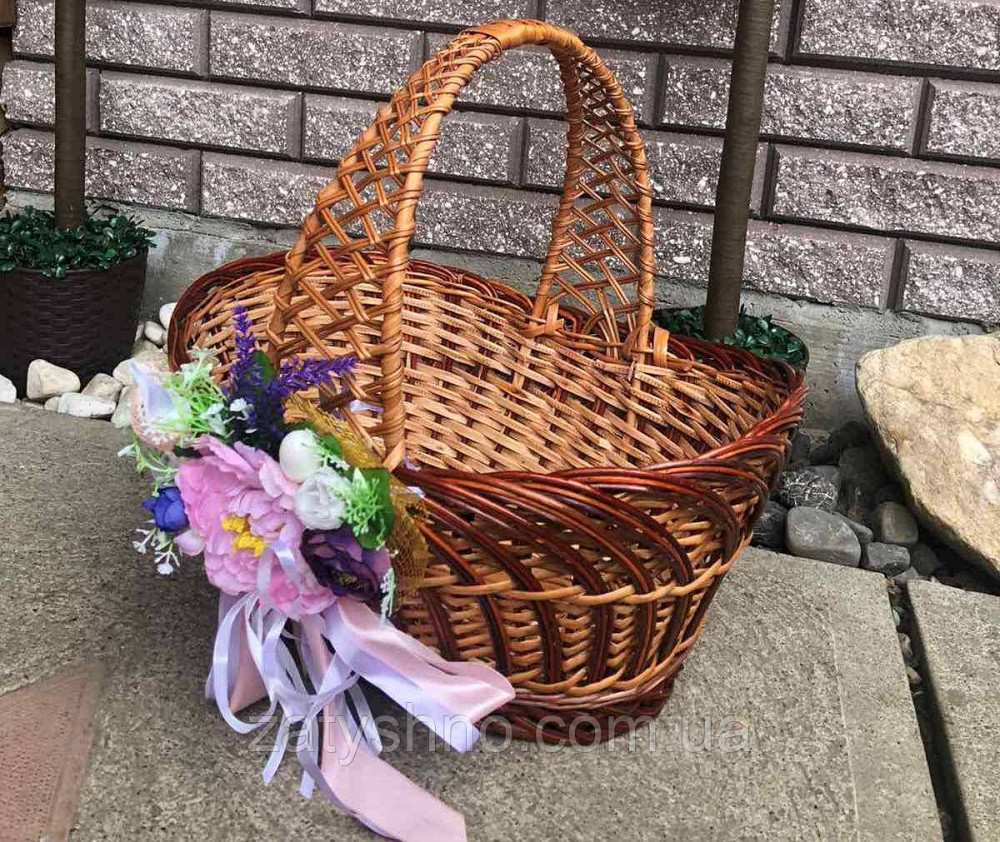 Кошик великодній плетений великий місткий Київ - фото 1