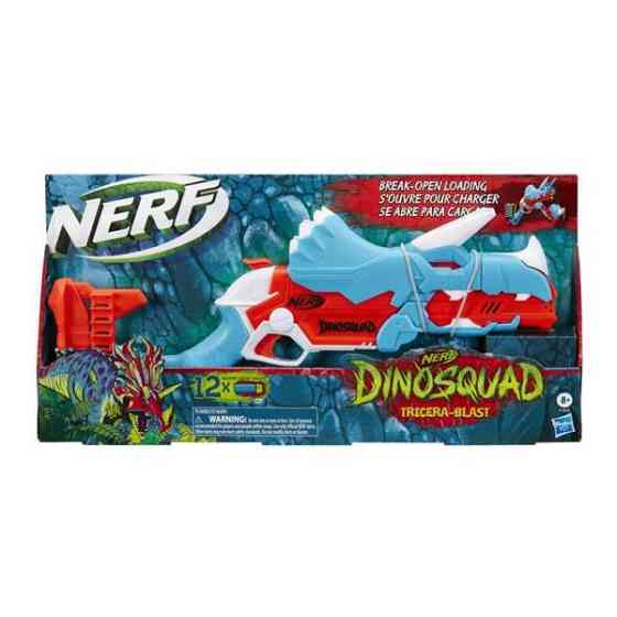 Бластер Nerf DinoSquad Тricera-Blast 12 патронів (F0803) Харків