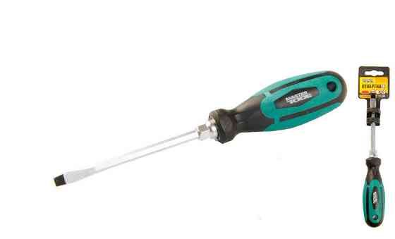 MASTERTOOL Викрутка шліцева магнітна MASTERTOOL HEXAGON SL5х100 мм ручка з TPR покриттям 45-851 Коломия