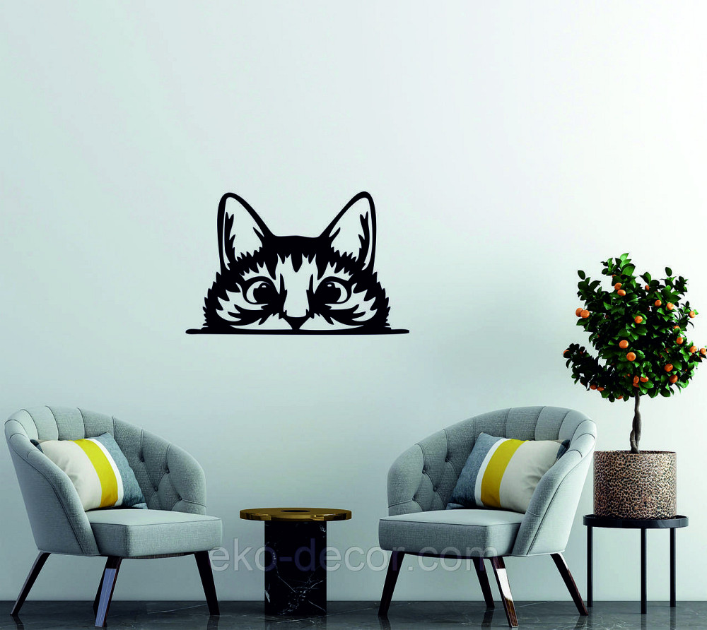 Декоративне настінне Панно «Кіт» Декор на стіну (1 шт/1 кіт) Київ - фото 2