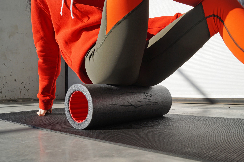 Масажний ролик (роллер) набір 3в1 PowerPlay 4022 Therapy Roller Чорно-помаранчевий Кам'янське - фото 10