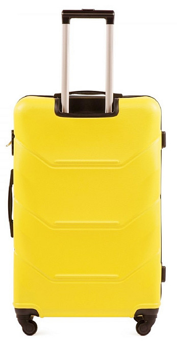 Чемодан пластиковый WINGS 147 большой 75 см желтый Киев - изображение 3