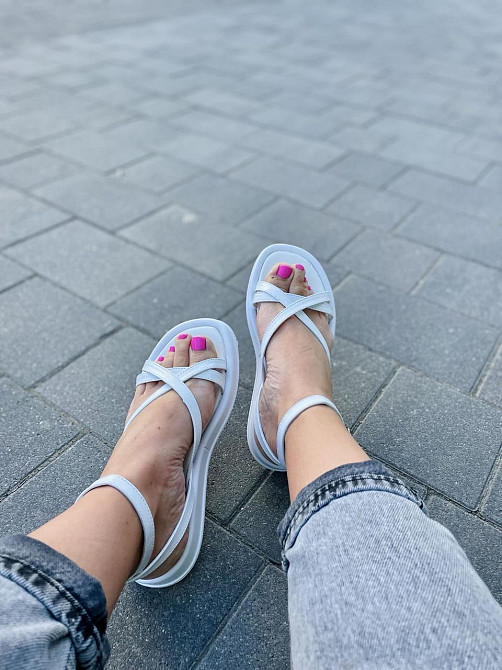 No brend Босоніжки жіночі 47 білі (літо, шкіра натуральна) (5252) 36-40 Коломия - фото 2