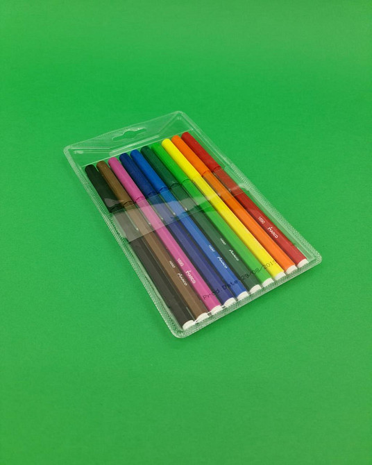 Фломастеры разноцветные   тм Марко  (10цветов ) (1 пачка) Харьков - изображение 2