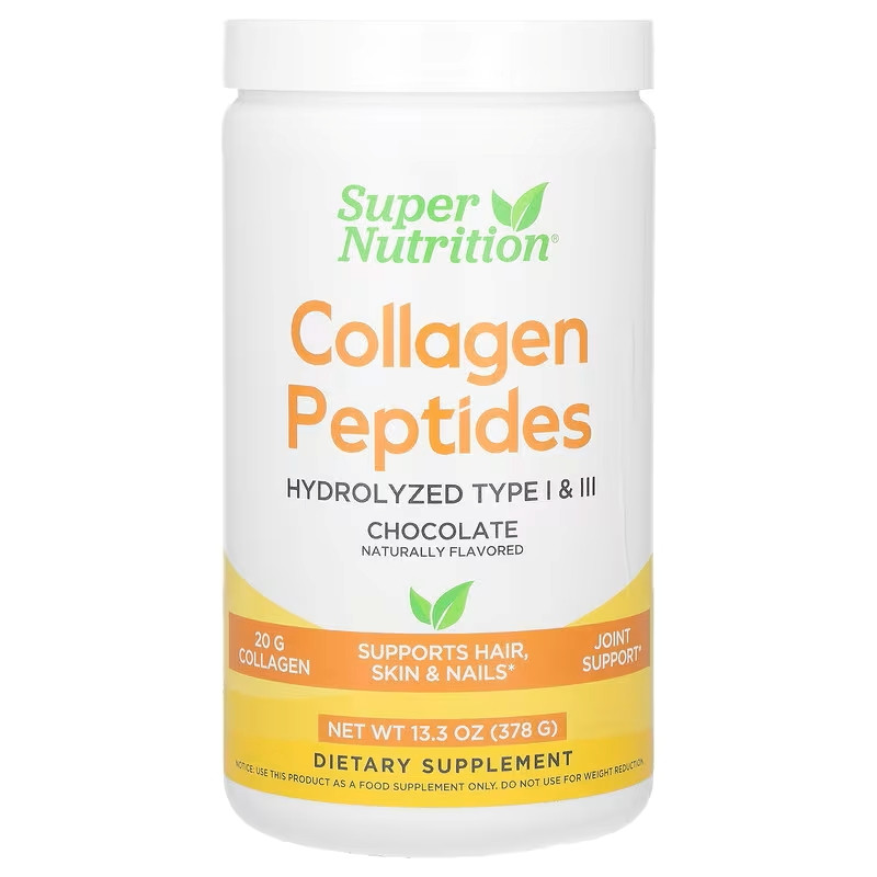Пептиды коллагена Super Nutrition Collagen Peptides 378 г, Chocolate Луцк - изображение 1