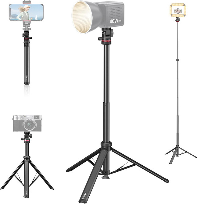 Стійка штатив для освітлення камери компактна туристична 213см Ulanzi MT-80 Київ - фото 1