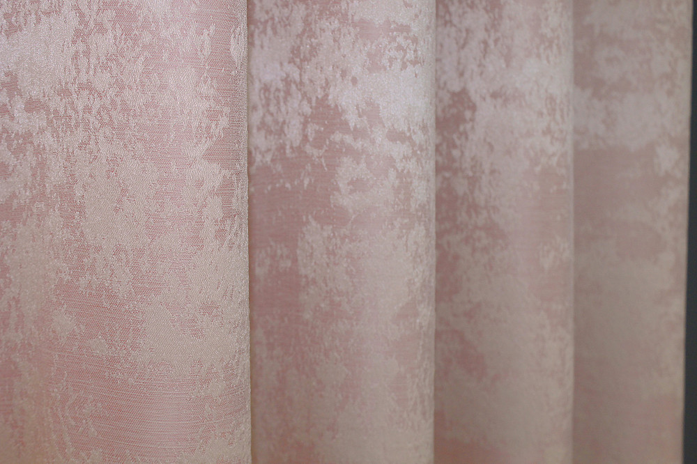 Комплект коротких штор VR-Textil Жаккард Sultan YL № 1370ш Бледно-розовый 130х170 см 2 шт (35-0090) Киев - изображение 7