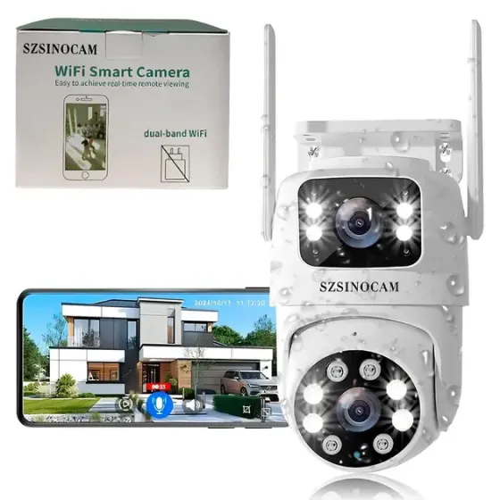 Беспроводная поворотная WiFi камера SZSINOCAM TY-Q2 O-KAM Pro / Внешняя камера видеонаблюдения Коломия