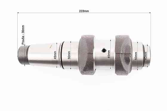 Колінвал R180NM +підшипники+шестерня Тип 1 Бершадь