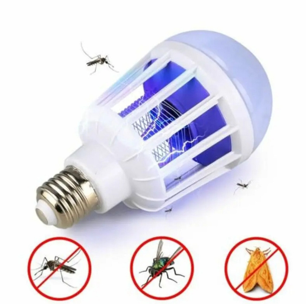 Светодиодная лампа от комаров 2 в 1 от сети Е27 6500 К Киев - изображение 2