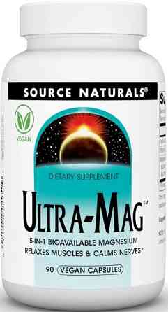 Магний для сердца и сосудов Source Naturals Ultra-Mag 90 капс Киев