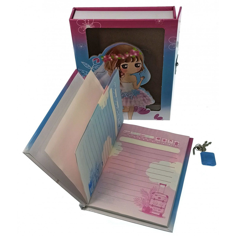 Блокнот із замком для дівчаток блакитний Київ - фото 2