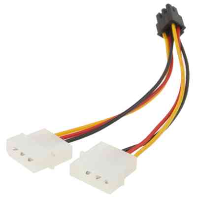 Кабель живлення для відеокарти  6-pin to 2x4-pin F Molex Винница