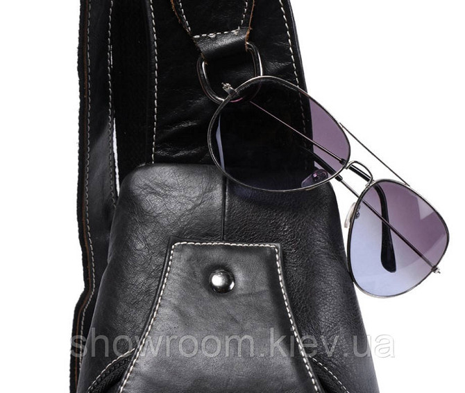 Мужская сумка на грудь (слинг) Leather Collection (376) Киев - изображение 7