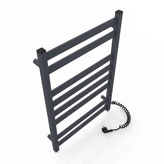 Электрический полотенцесушитель Laris Зебра Кватро ЧК (ГМ) 8 500х800 Э правое подкл. R3, графит Киев