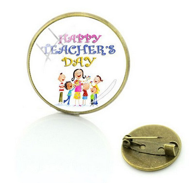 Брошка стильна для вчителя Happy teachers day Київ - фото 1