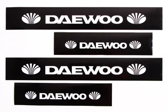 Наклейка на пороги Daewo чорний (4 шт). Вінниця