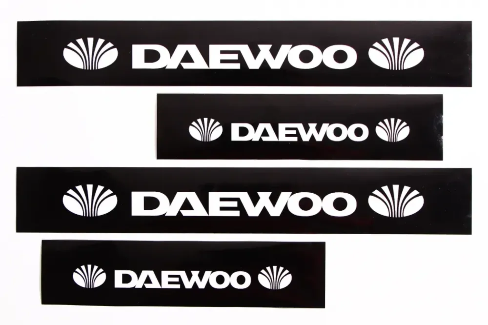 Наклейка на пороги Daewoo черный (4 шт.) Винница - изображение 1