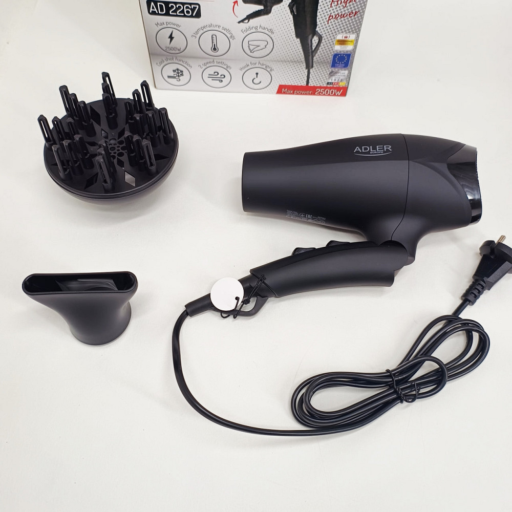 Мощный фен для сушки и укладки волос Adler AD 2267 2100Вт, Фен для легкой укладки волос UZ-18 Львов - изображение 4