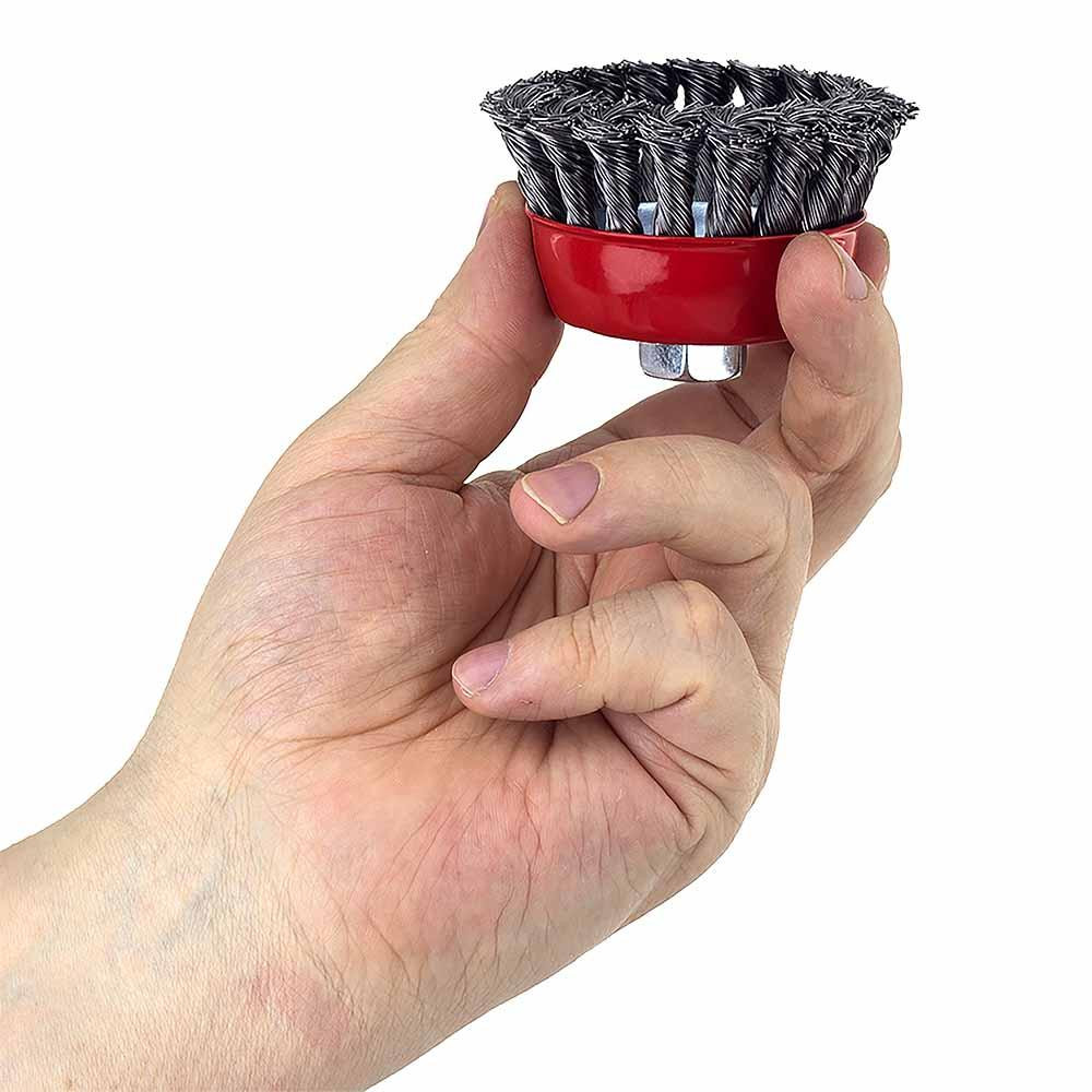 Щетка проволочная чашевидная Ø75мм М14×2мм (стальная витая) SIGMA (9026071) Ровно - изображение 3