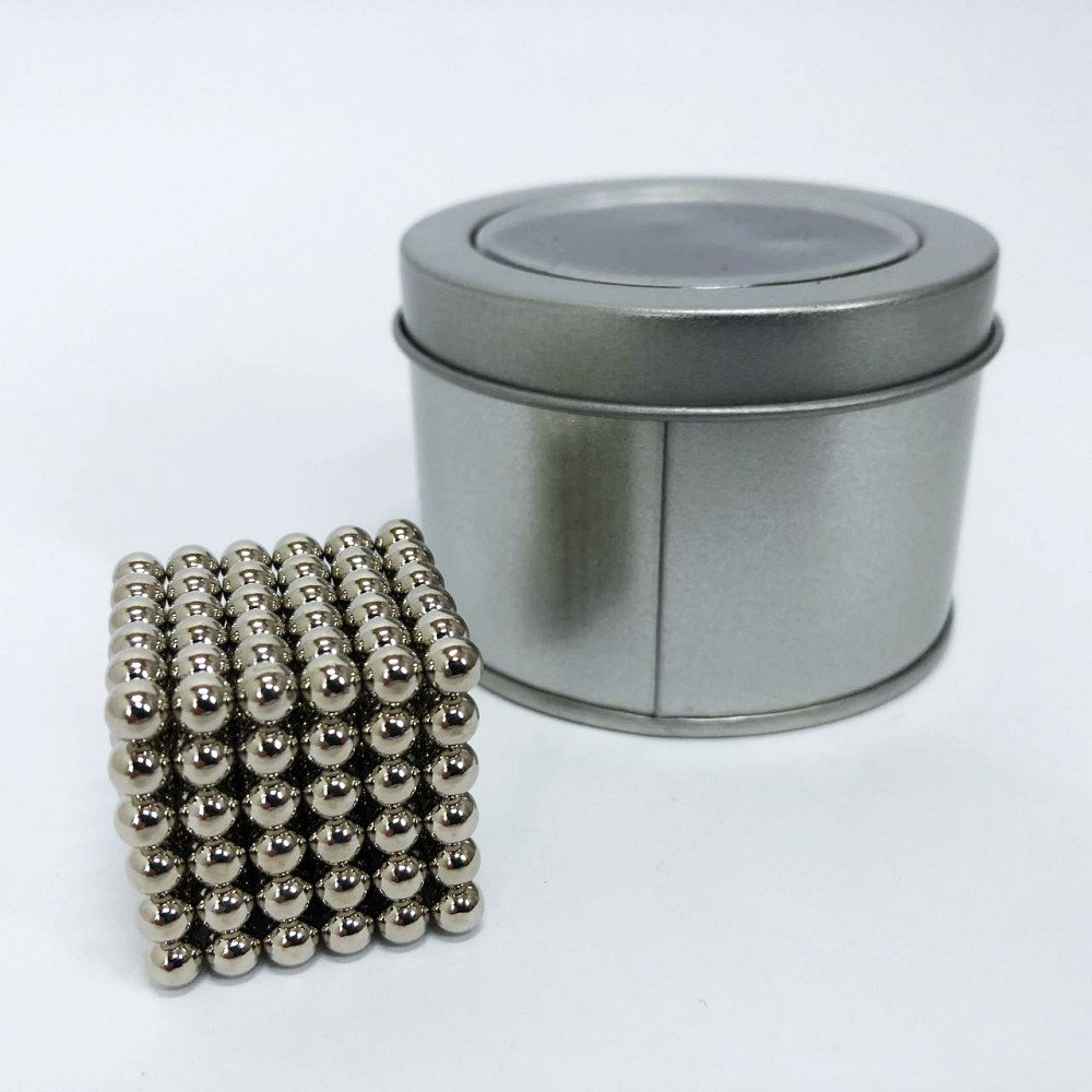 Неокуб магнітні кубики головоломка neocube Нео NeoCube Серебристый, Нео куб 5мм, KV-579 Іграшка неокуб Київ - фото 7