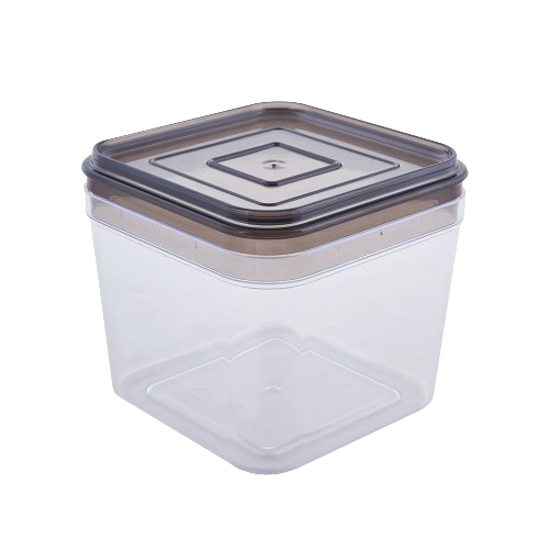 Ємність для сипучих продуктів 0,6л прозорий/коричневий-прозорий Алеана Житомир - фото 1