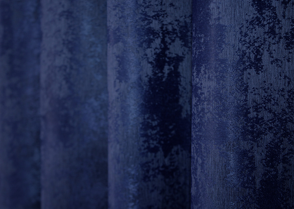 Комплект готових штор VR-Textil Жакард Sultan YL № 1483ш Синій 150х270 см 2 шт (33-0352) Київ - фото 8