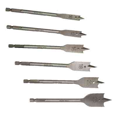 Набор сверл Tolsen плоских по дереву 6 шт 10, 12, 16, 18, 20, 25мм (75655) Винница