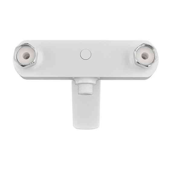 Змішувач для душової кабіни Plamix Lucas-003 SET White з шлангом, лійкою та кронштейном   ( PM0711 ) 38993 Харків