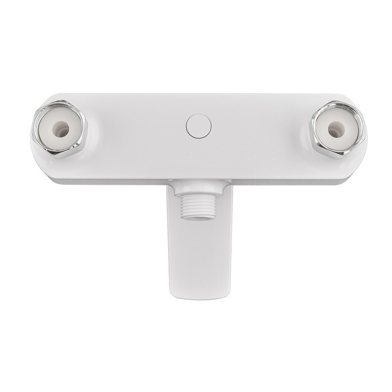 Змішувач для душової кабіни Plamix Lucas-003 SET White з шлангом, лійкою та кронштейном   ( PM0711 ) 38993 Харьков - изображение 5