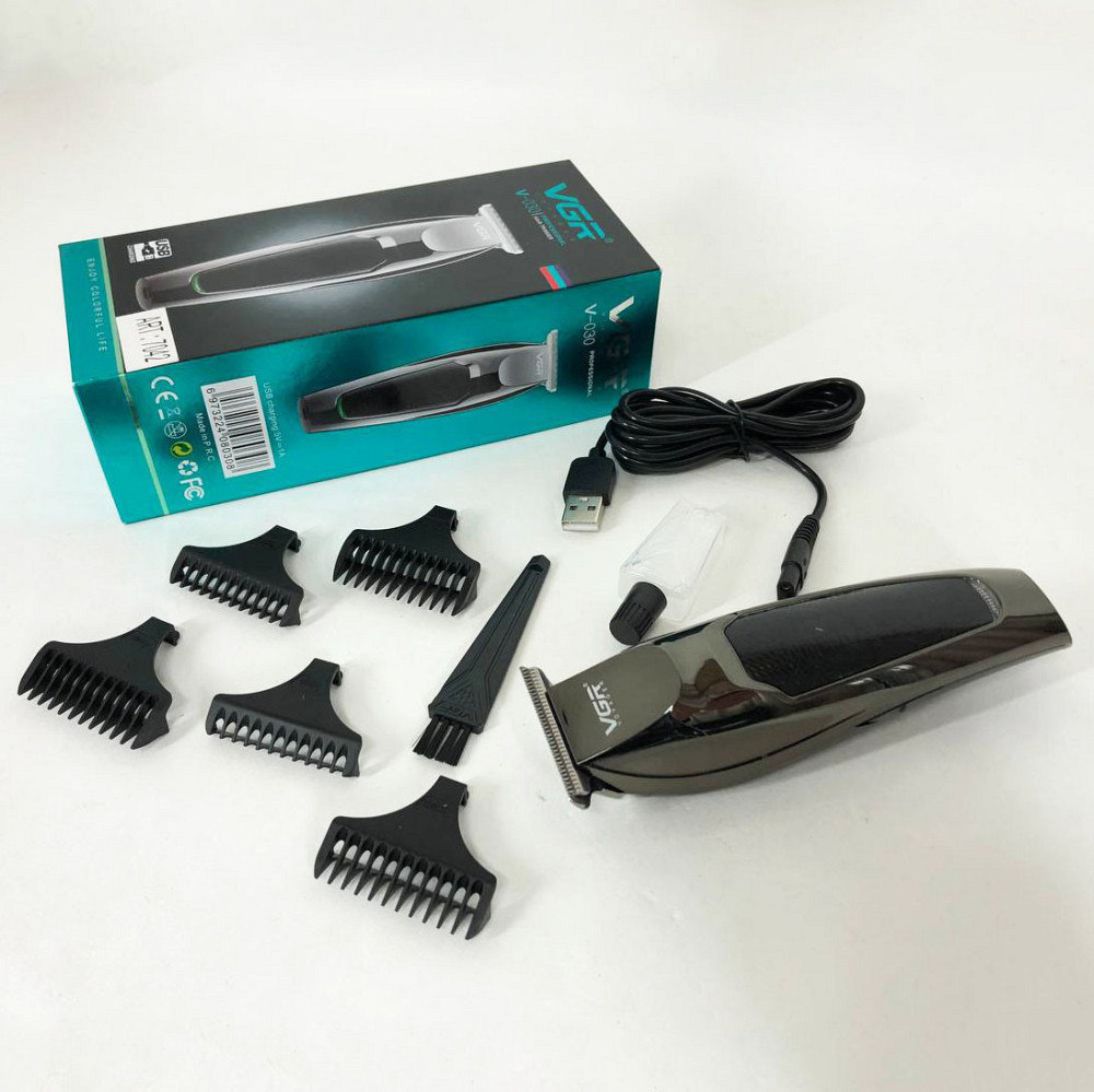 Машинка для стрижки чоловіча VGR V-030 професійна бездротова тример для волосся і бороди Київ - фото 8