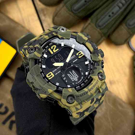 Awarder 004 Тризуб срібло Camo Green Киев