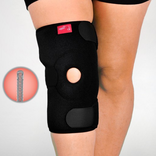 Бандаж на коліно, неопреновий з 4-ма ребрами, універсальний - Ersamed ERSA-202 Дніпро - фото 1